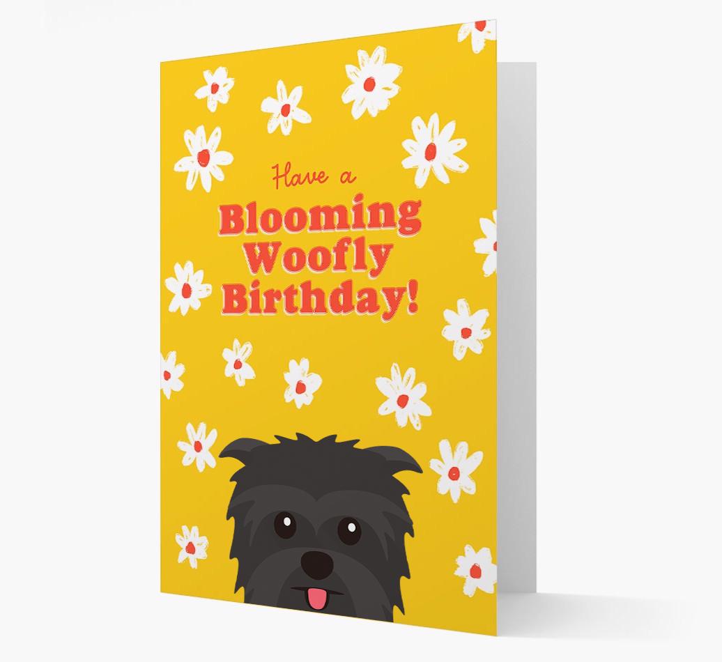 Blooming Woofly Birthday: Personalised {breedFullName} Card