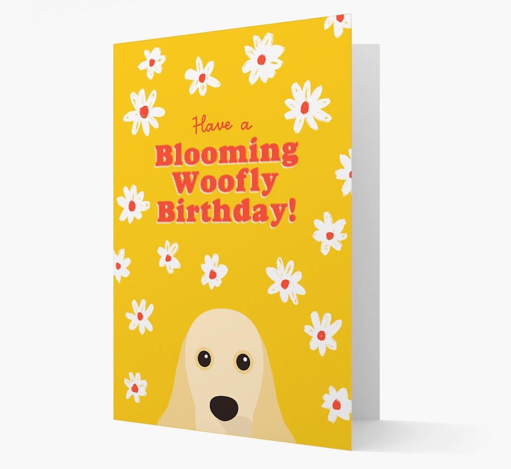 Blooming Woofly Birthday: Personalised {breedFullName} Card