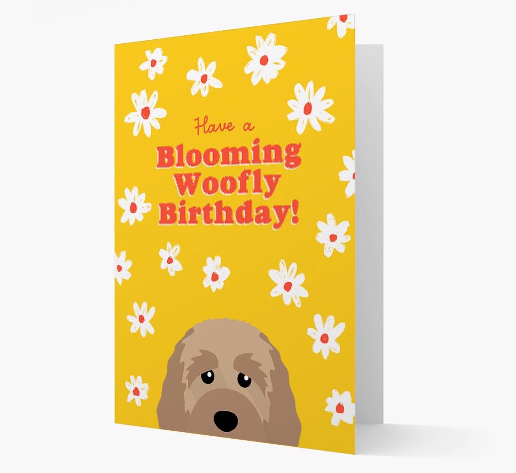 Blooming Woofly Birthday: Personalised {breedFullName} Card