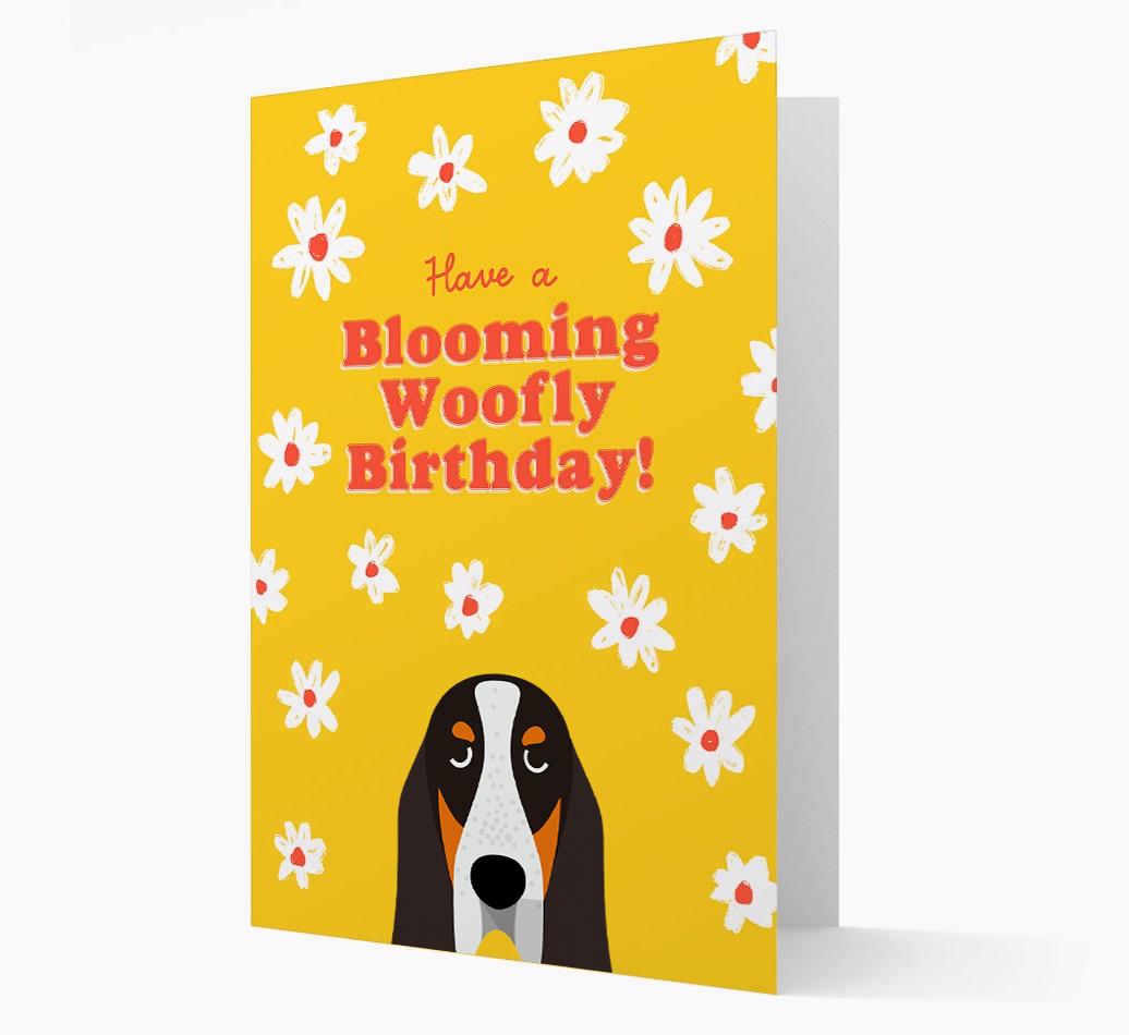 Blooming Woofly Birthday: Personalised {breedFullName} Card