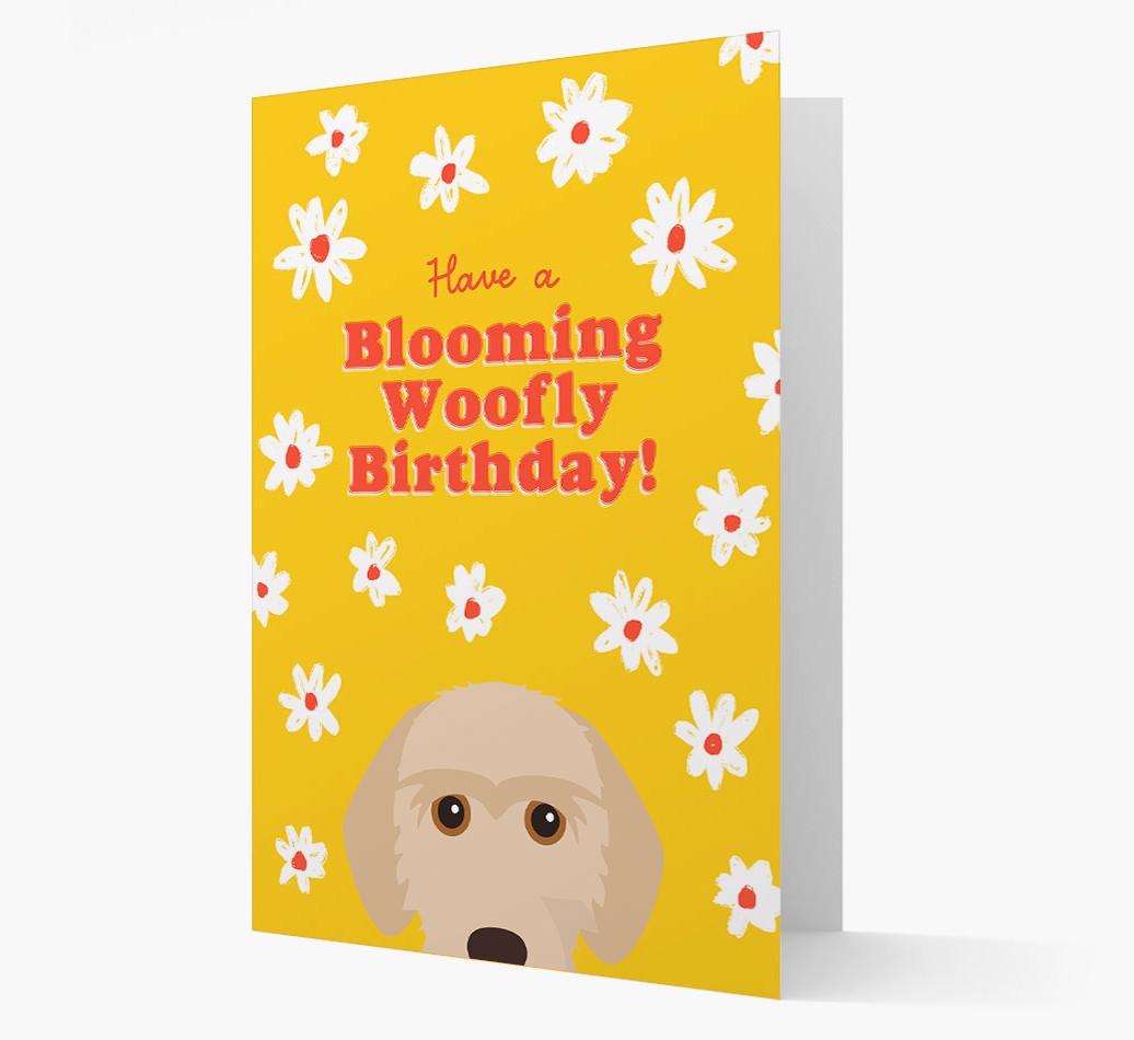 Blooming Woofly Birthday: Personalised {breedFullName} Card