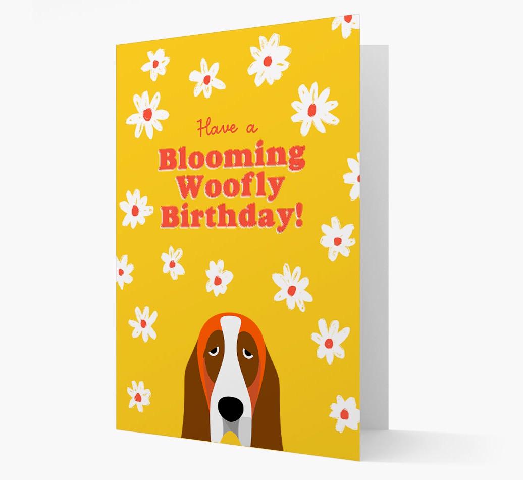Blooming Woofly Birthday: Personalised {breedFullName} Card
