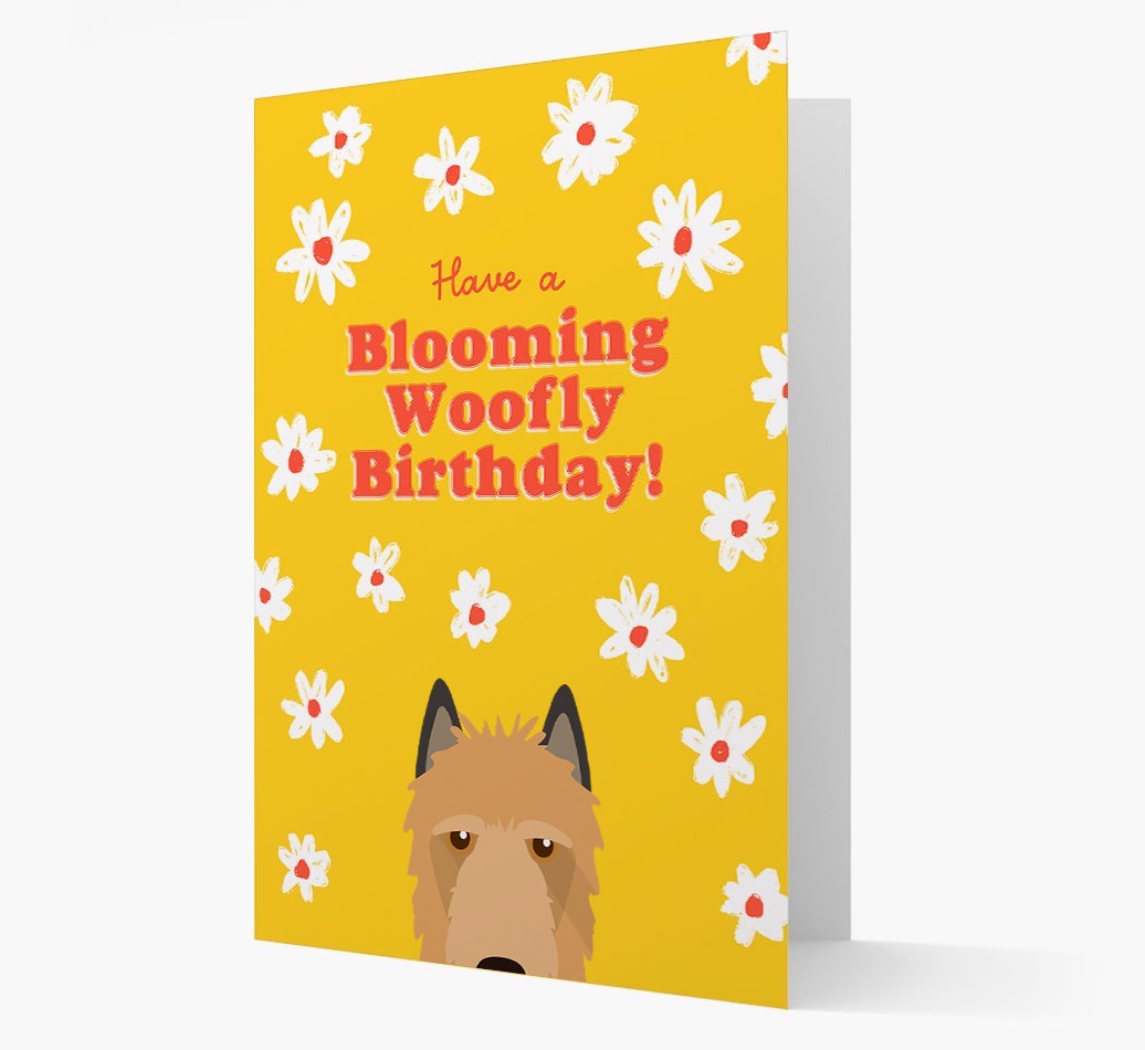 Blooming Woofly Birthday: Personalised {breedFullName} Card
