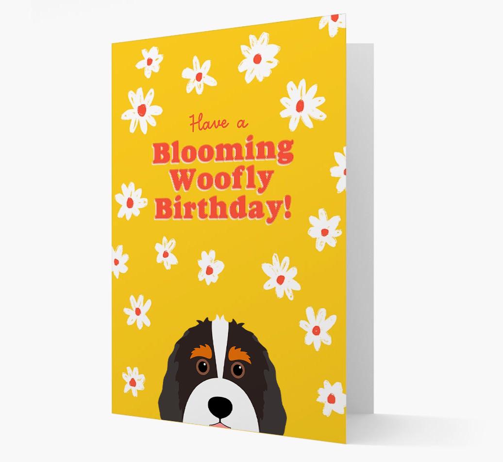 Blooming Woofly Birthday: Personalised {breedFullName} Card