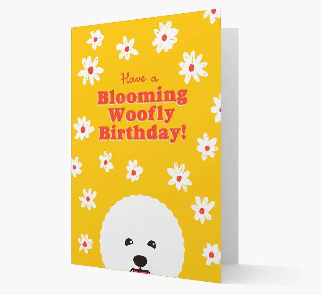 Blooming Woofly Birthday: Personalised {breedFullName} Card