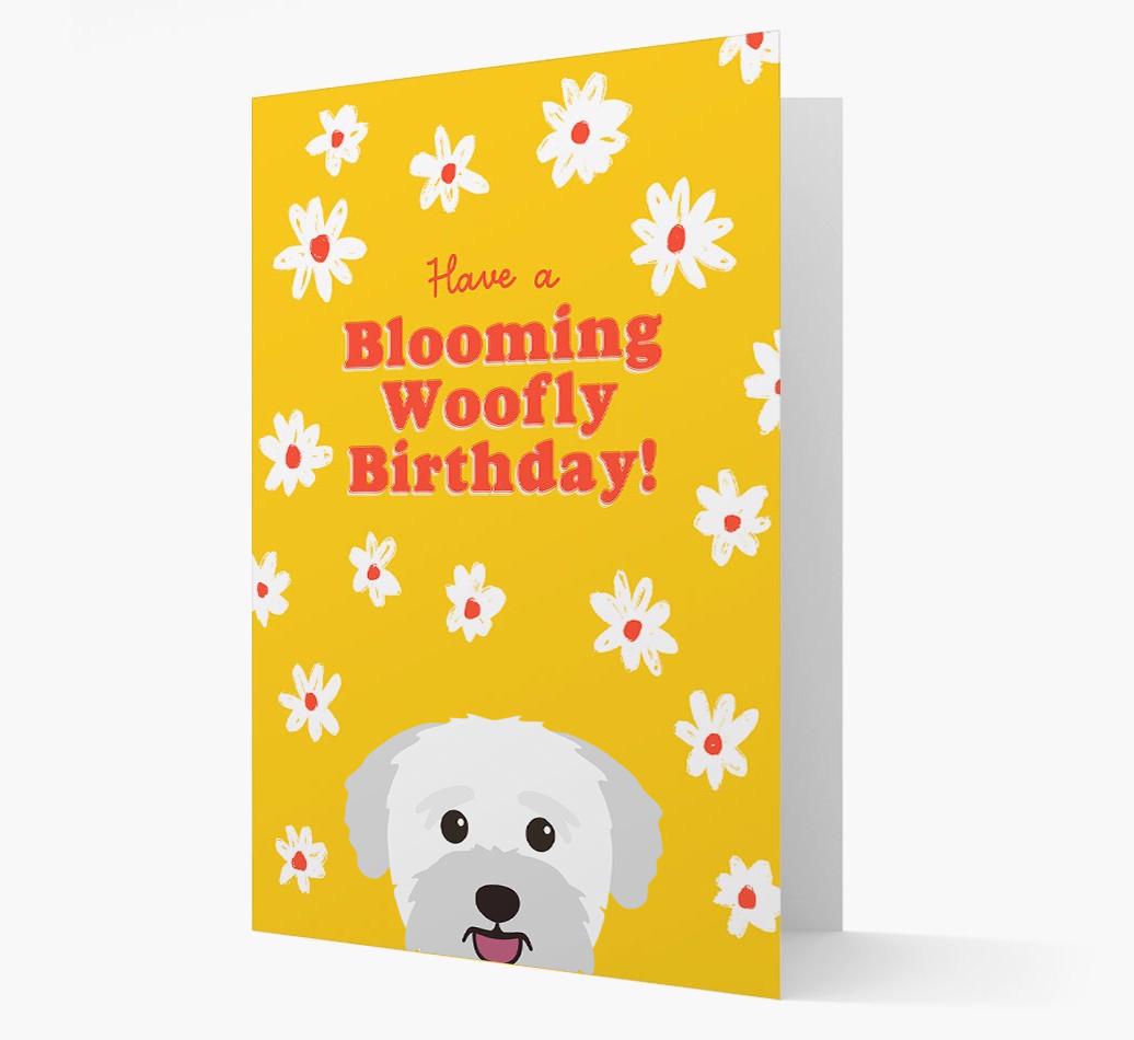 Blooming Woofly Birthday: Personalised {breedFullName} Card