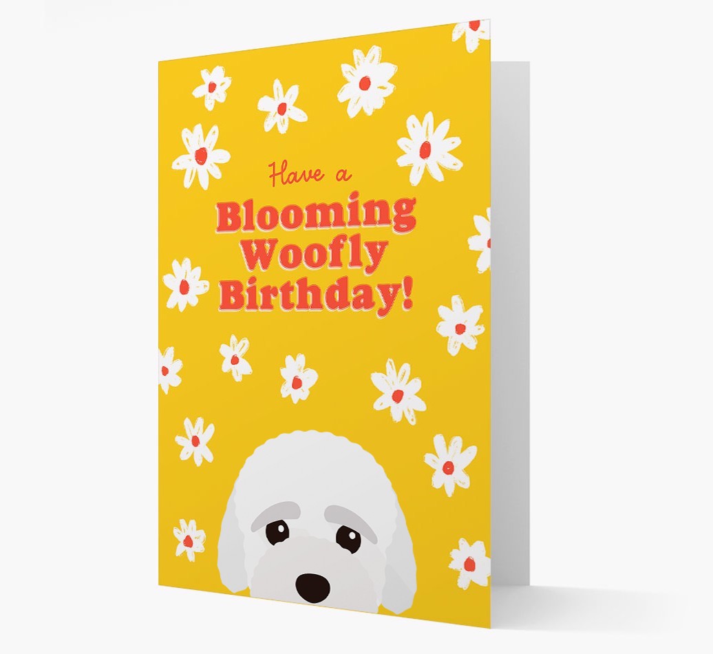 Blooming Woofly Birthday: Personalised {breedFullName} Card