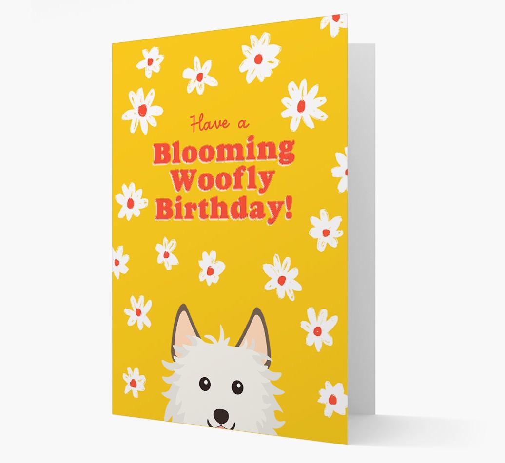 Blooming Woofly Birthday: Personalised {breedFullName} Card