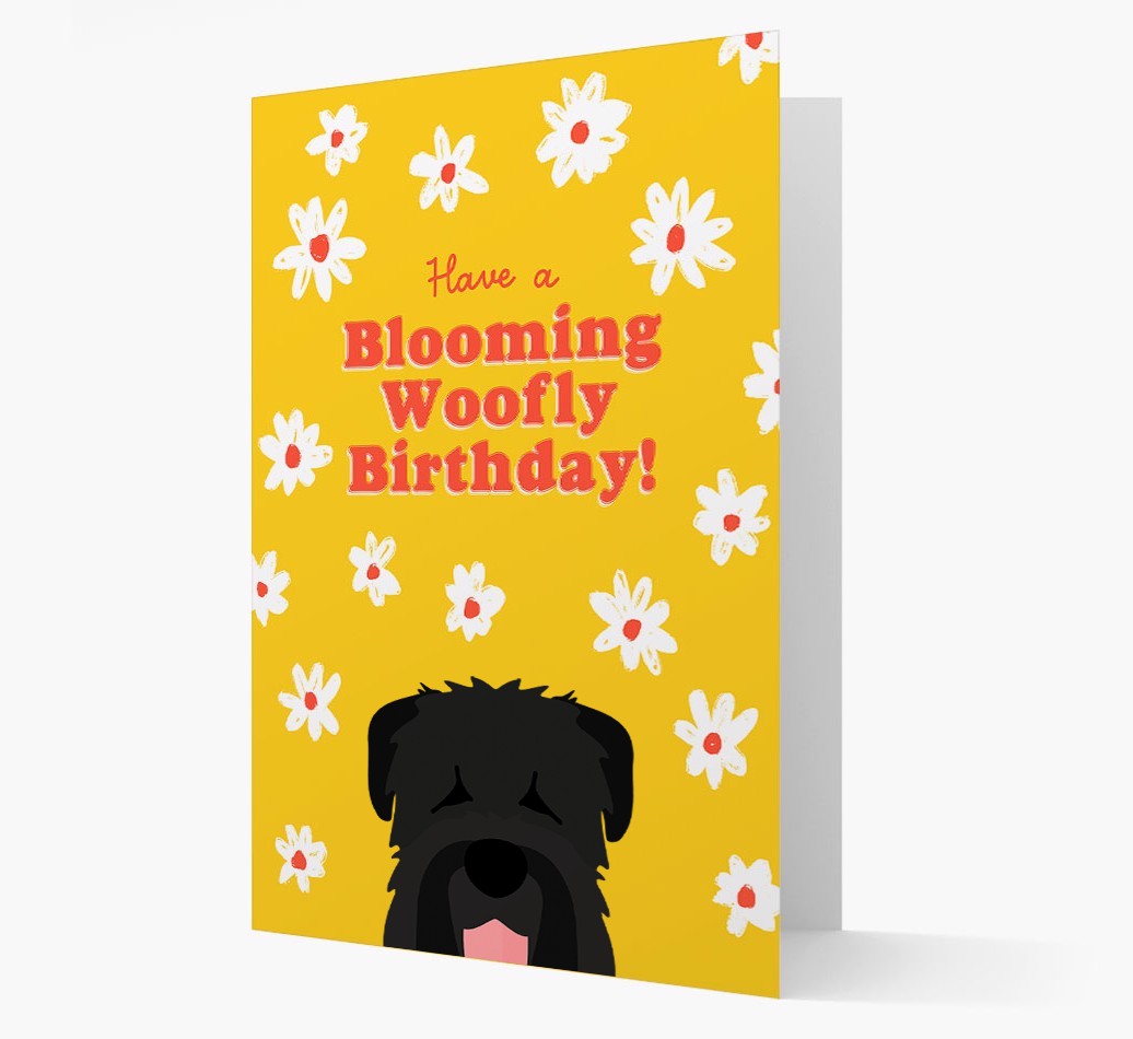 Blooming Woofly Birthday: Personalised {breedFullName} Card