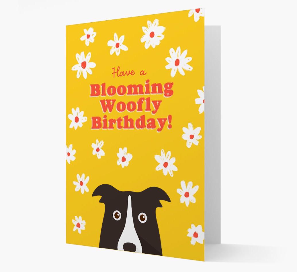 Blooming Woofly Birthday: Personalised {breedFullName} Card