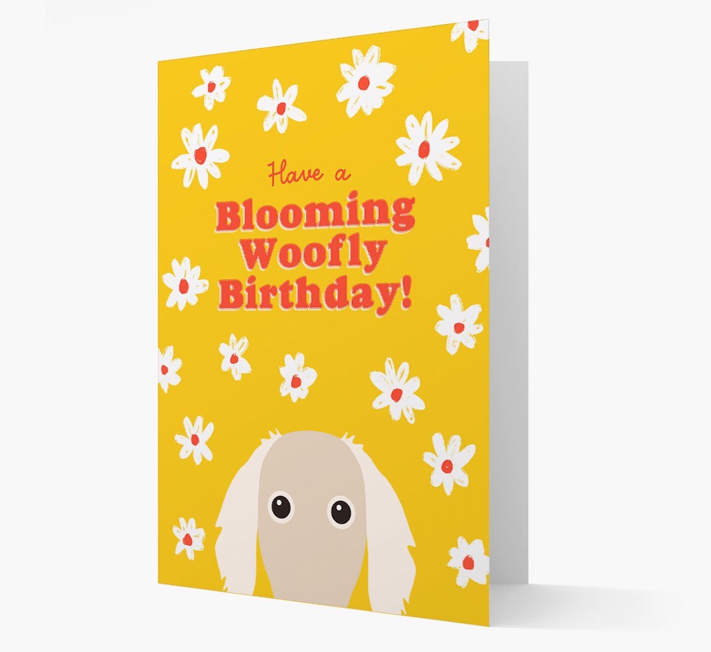 Blooming Woofly Birthday: Personalised {breedFullName} Card