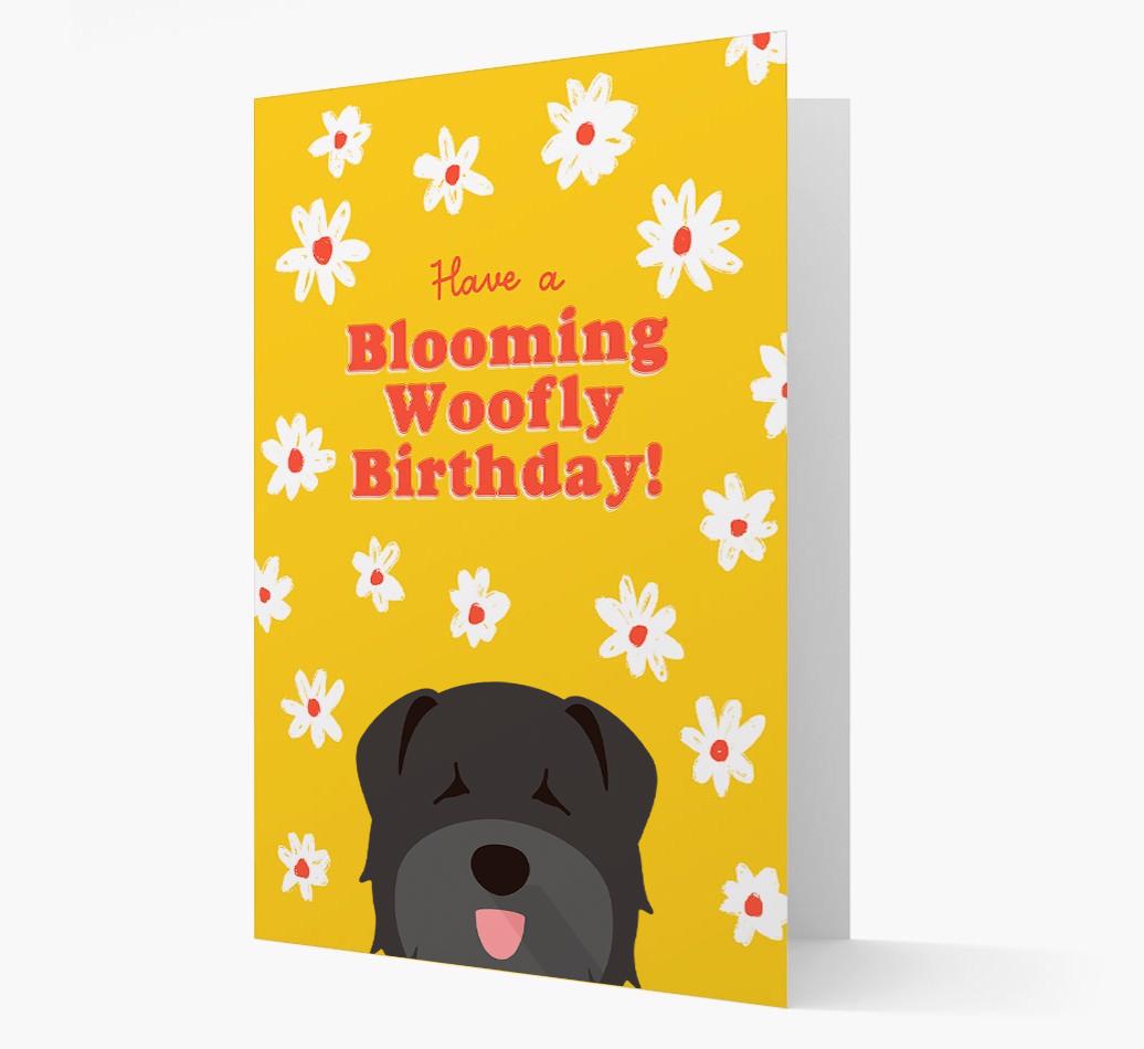 Blooming Woofly Birthday: Personalised {breedFullName} Card