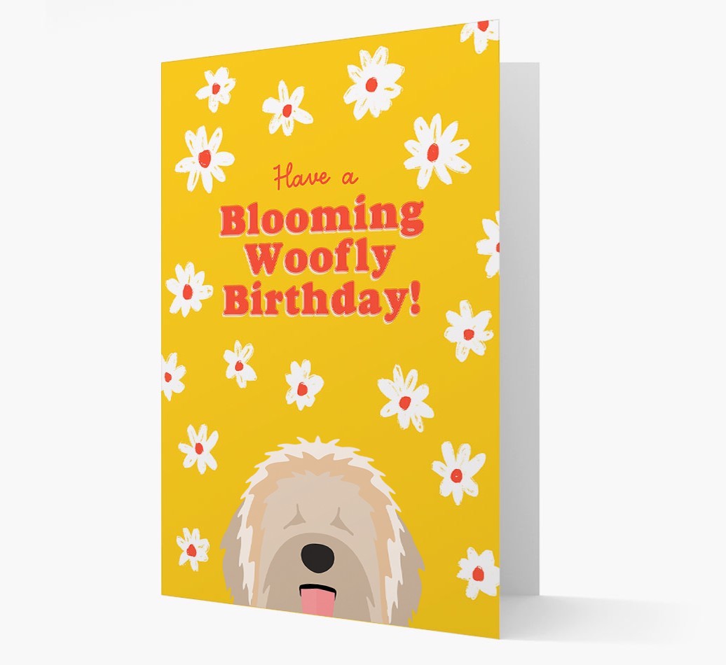 Blooming Woofly Birthday: Personalised {breedFullName} Card