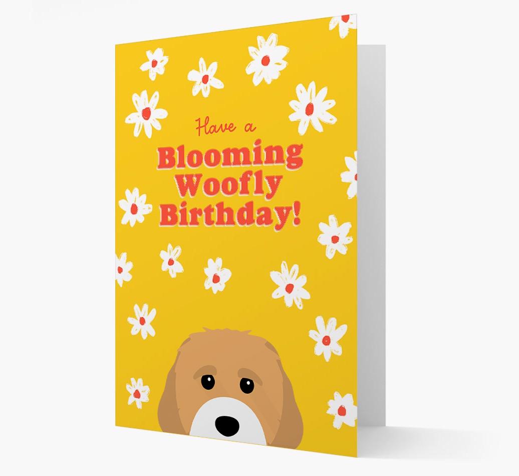 Blooming Woofly Birthday: Personalised {breedFullName} Card