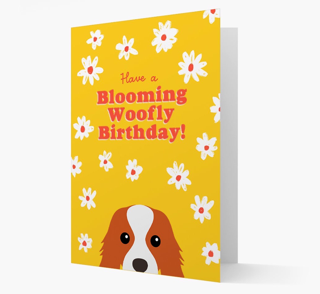 Blooming Woofly Birthday: Personalised {breedFullName} Card