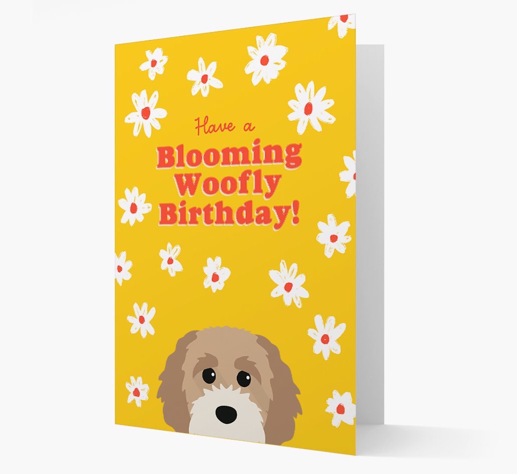 Blooming Woofly Birthday: Personalised {breedFullName} Card