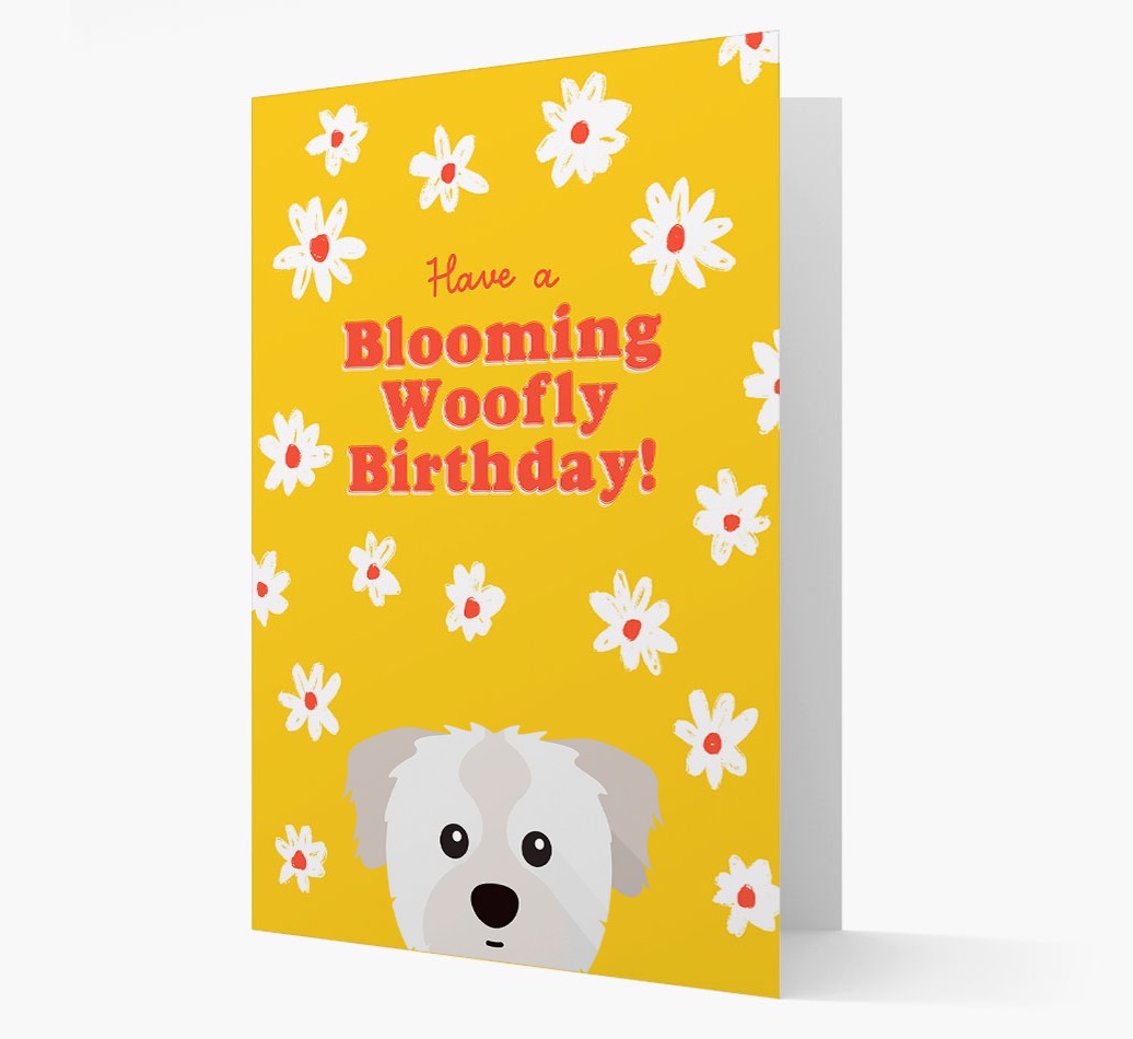 Blooming Woofly Birthday: Personalised {breedFullName} Card