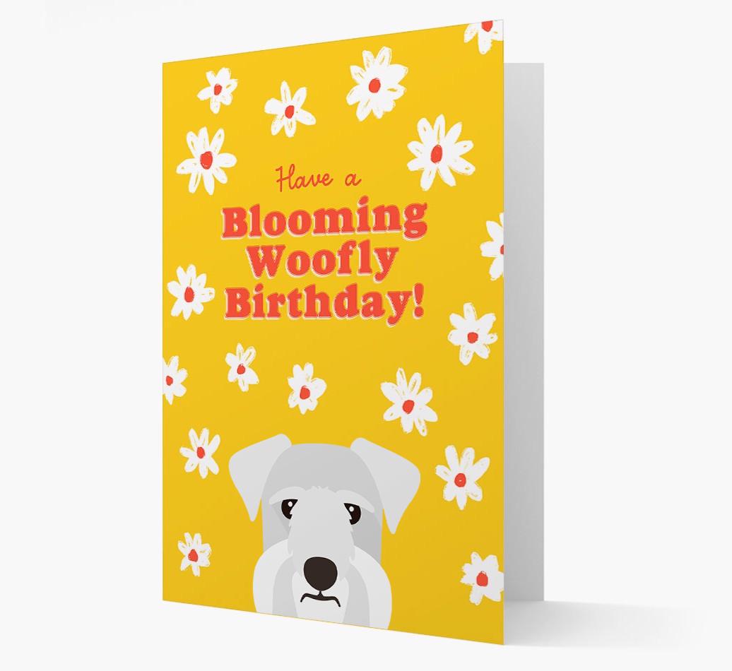 Blooming Woofly Birthday: Personalised {breedFullName} Card
