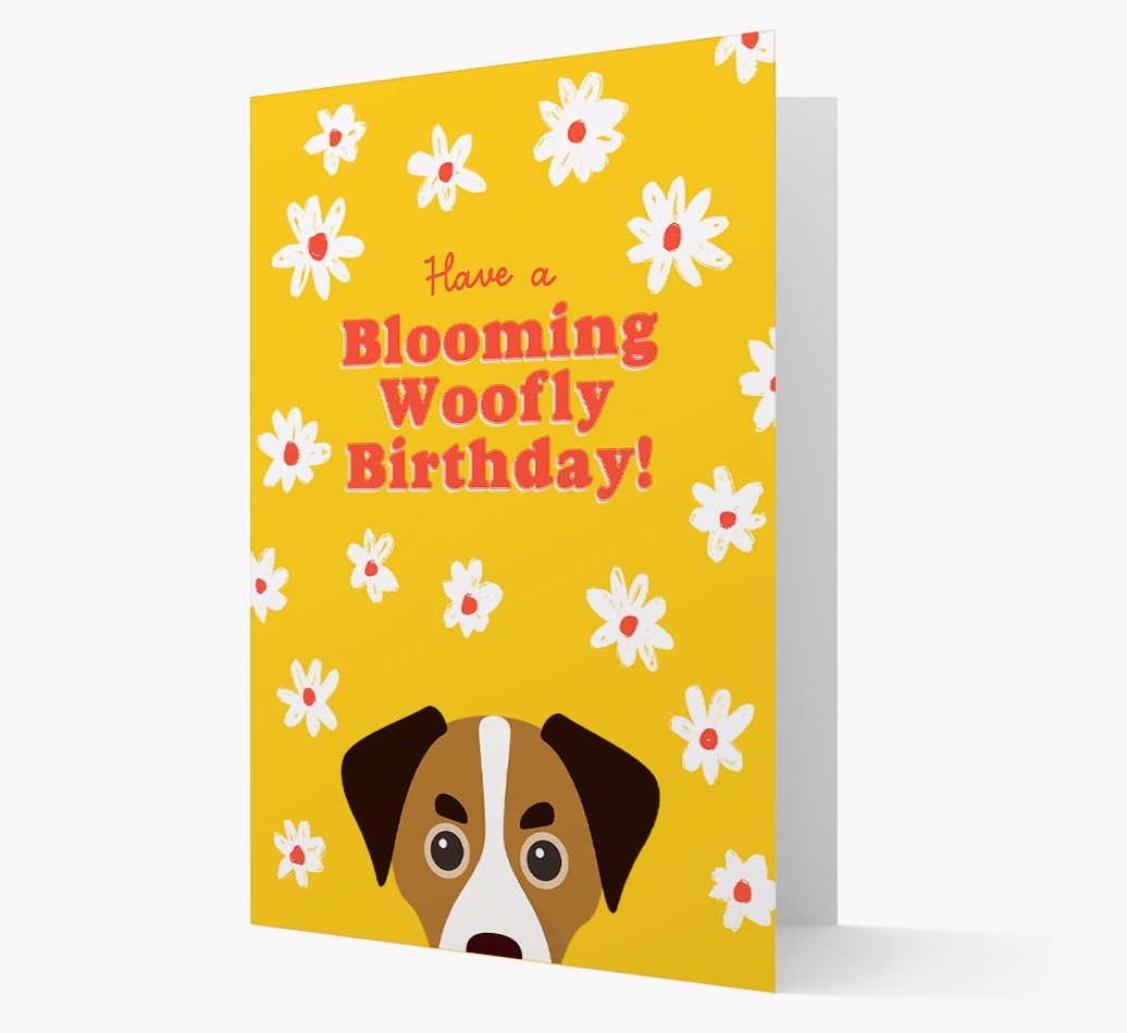 Blooming Woofly Birthday: Personalised {breedFullName} Card