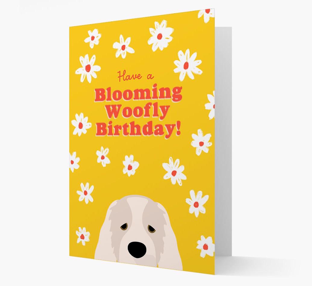 Blooming Woofly Birthday: Personalised {breedFullName} Card
