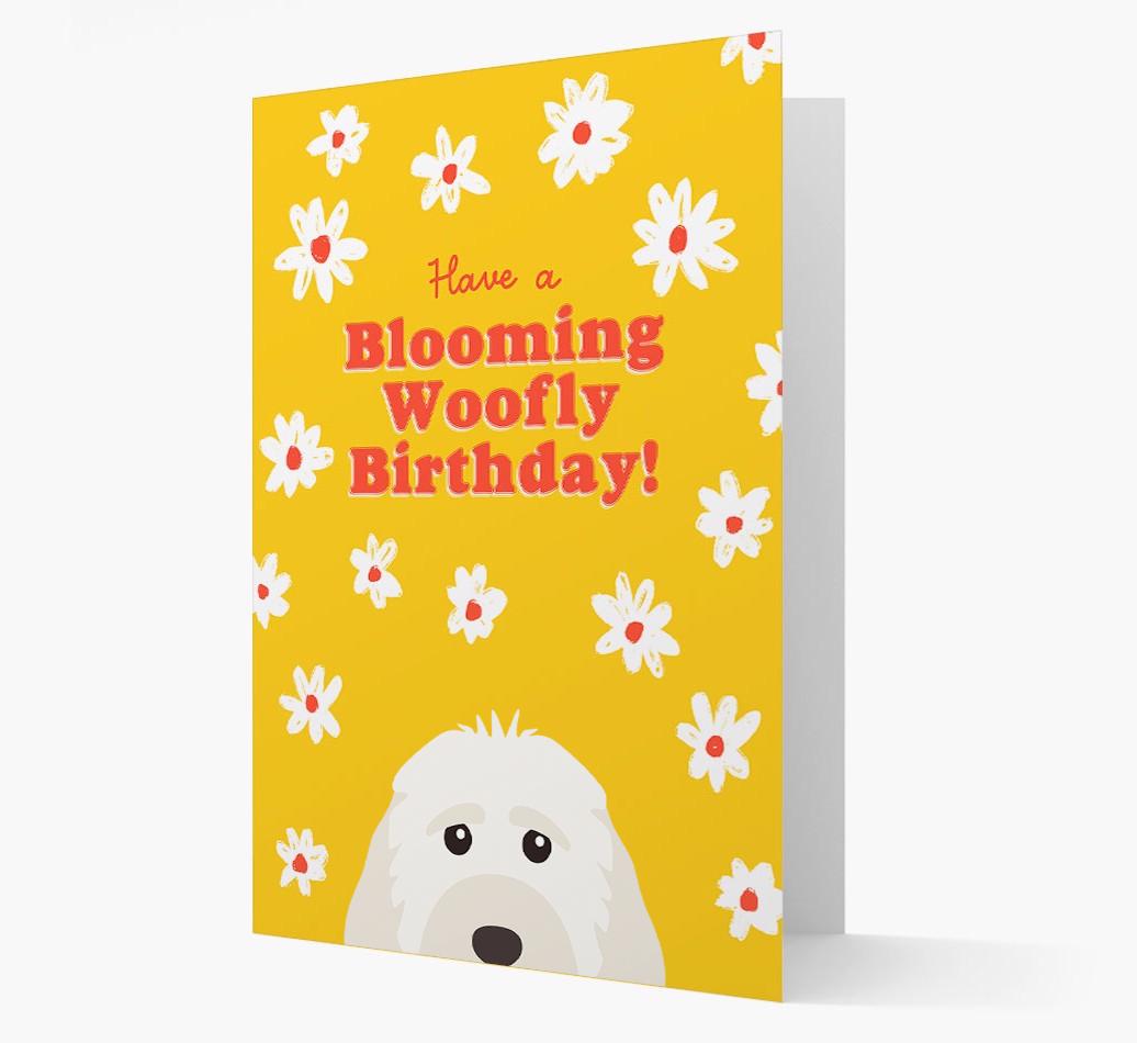Blooming Woofly Birthday: Personalised {breedFullName} Card