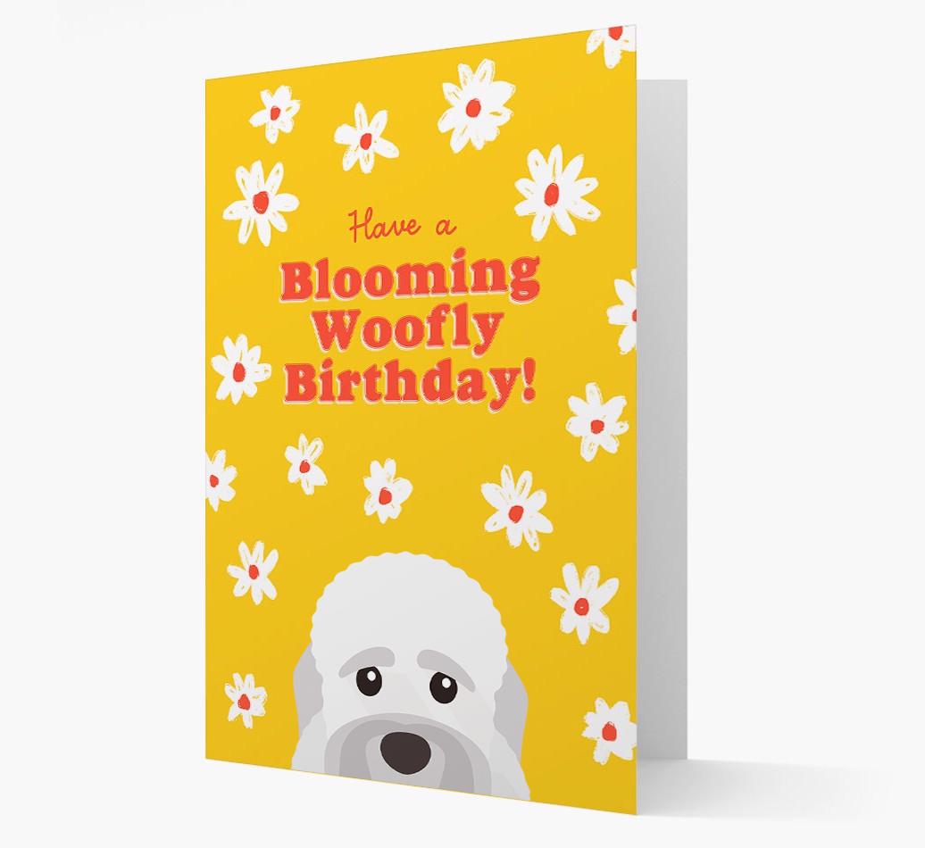 Blooming Woofly Birthday: Personalised {breedFullName} Card