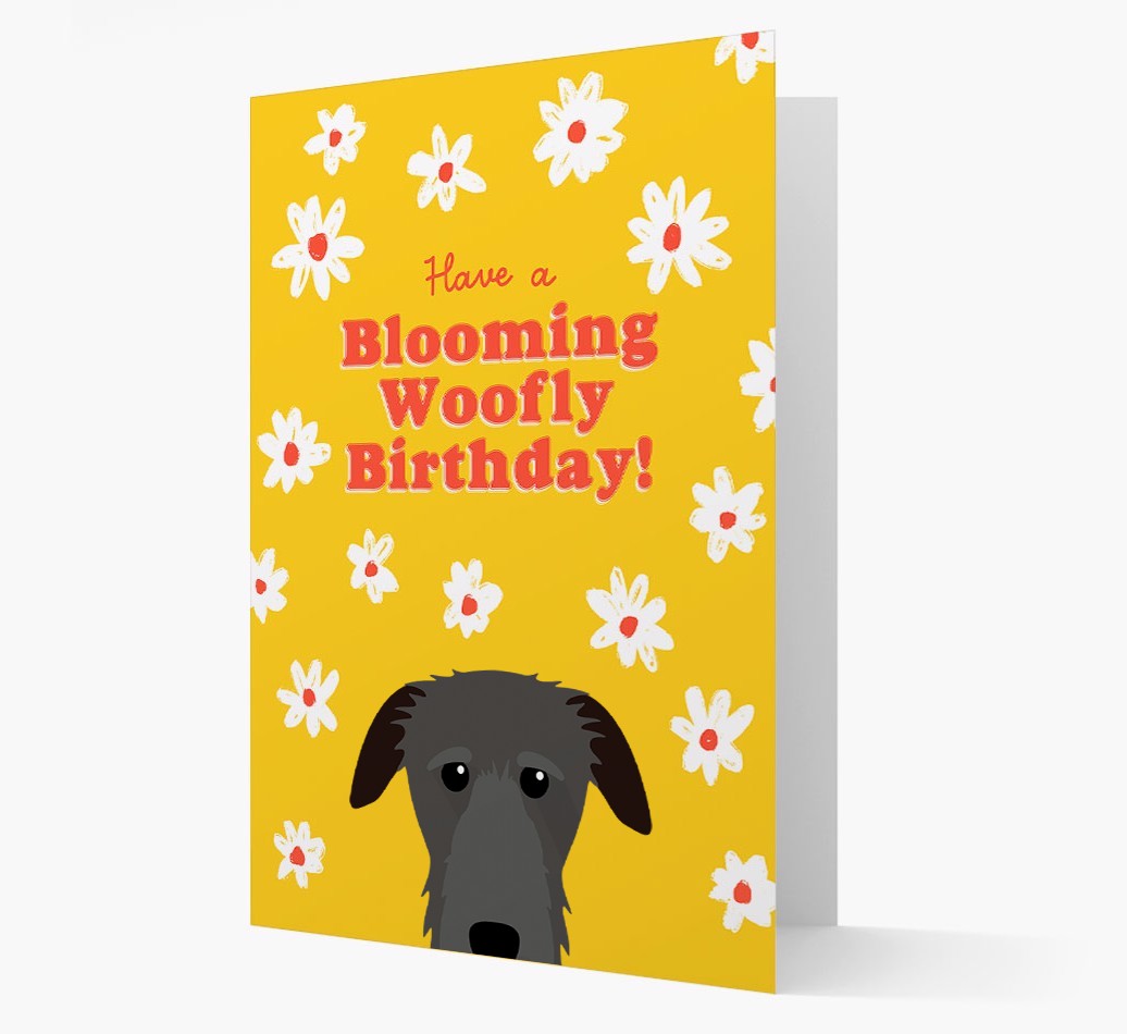 Blooming Woofly Birthday: Personalised {breedFullName} Card