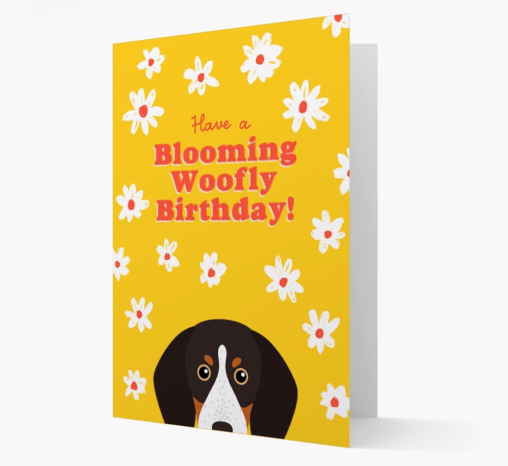 Blooming Woofly Birthday: Personalised {breedFullName} Card