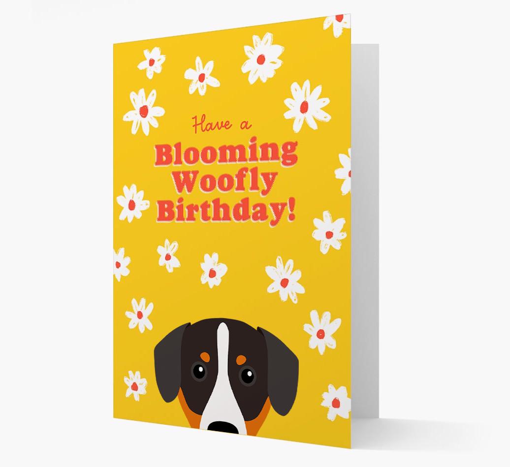 Blooming Woofly Birthday: Personalised {breedFullName} Card