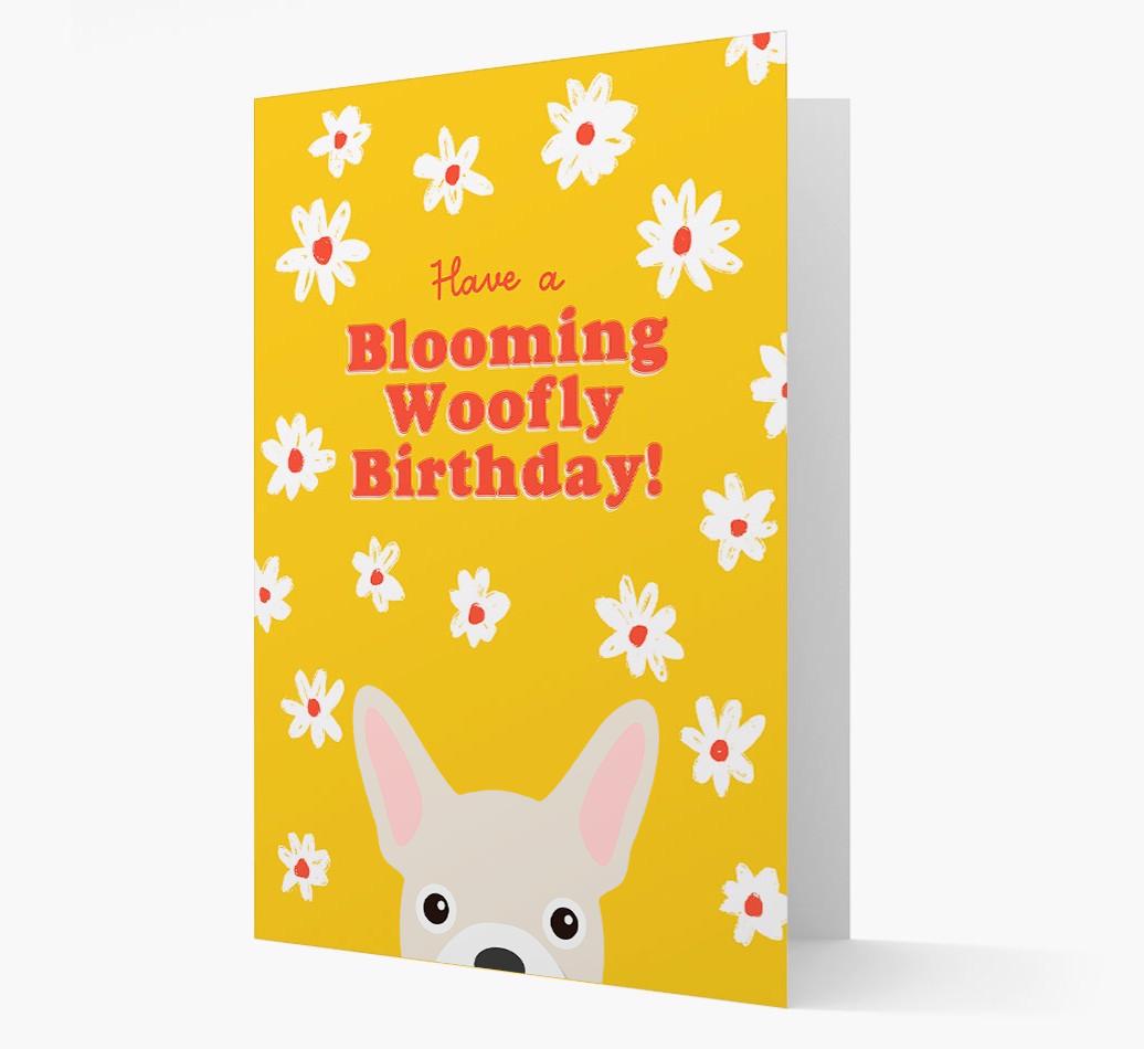 Blooming Woofly Birthday: Personalised {breedFullName} Card