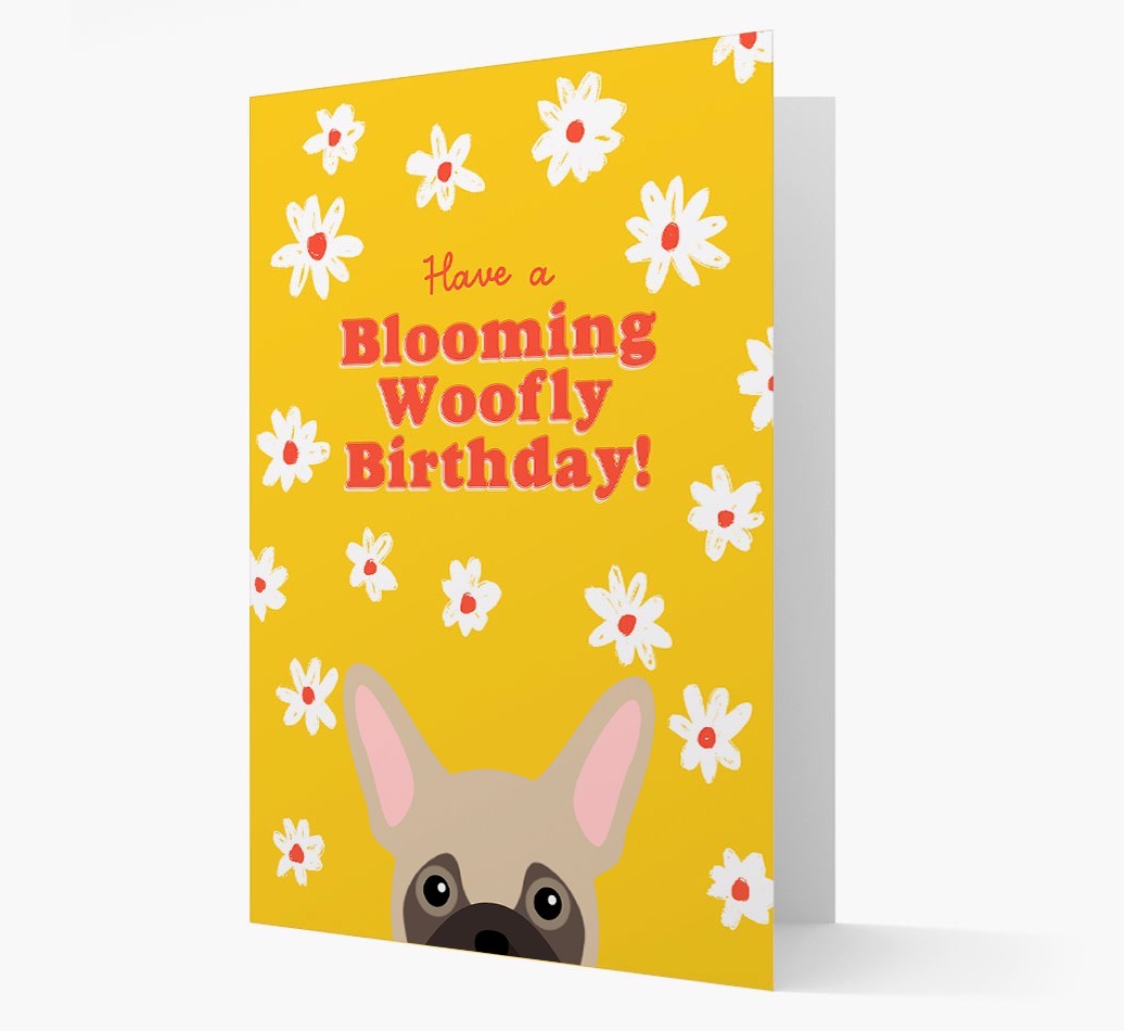 Blooming Woofly Birthday: Personalised {breedFullName} Card