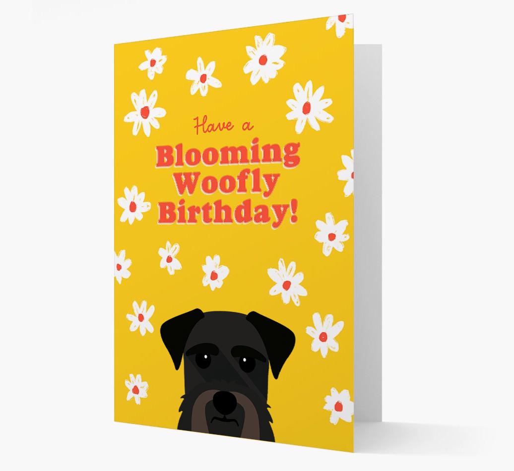Blooming Woofly Birthday: Personalised {breedFullName} Card