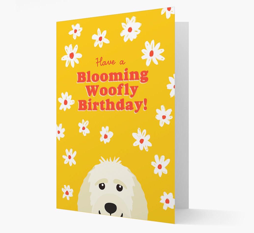 Blooming Woofly Birthday: Personalised {breedFullName} Card