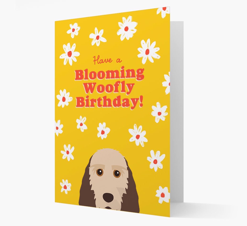 Blooming Woofly Birthday: Personalised {breedFullName} Card