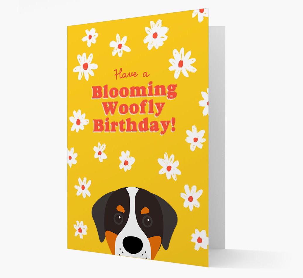 Blooming Woofly Birthday: Personalised {breedFullName} Card