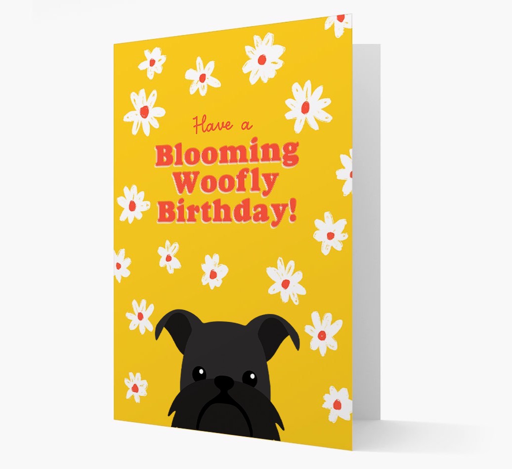 Blooming Woofly Birthday: Personalised {breedFullName} Card