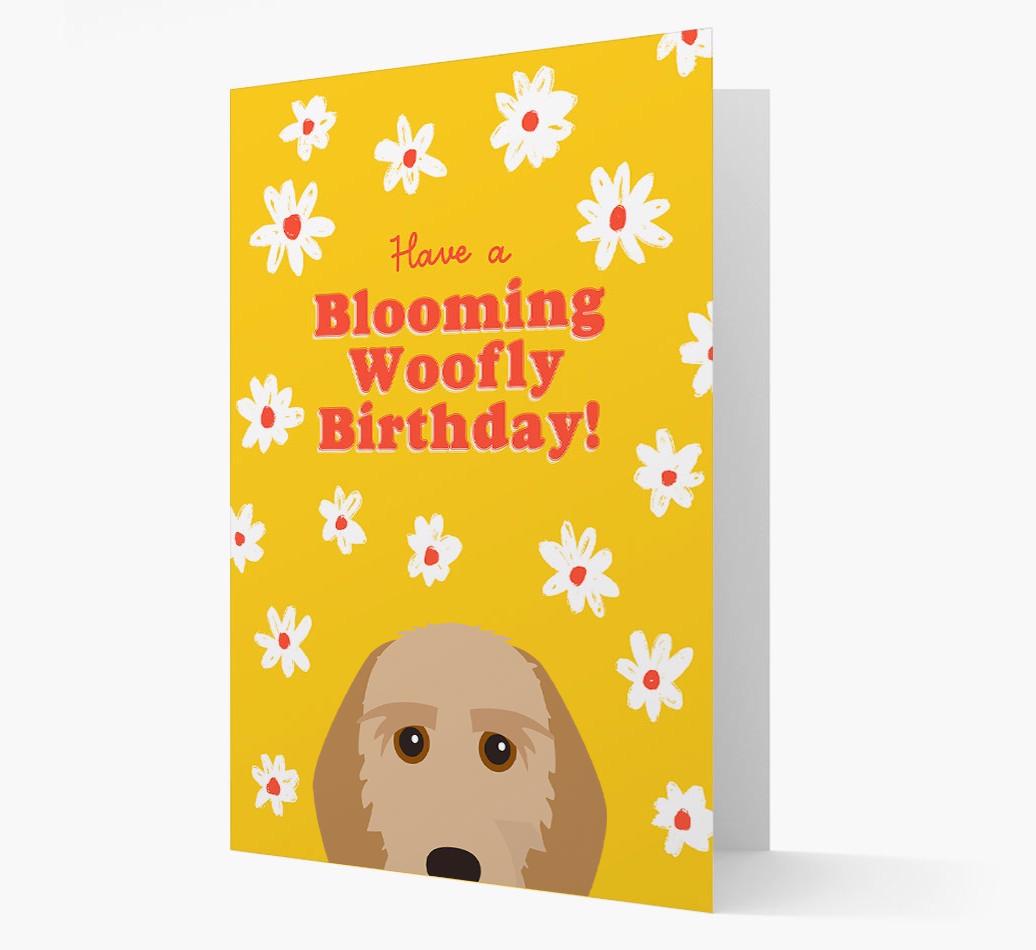 Blooming Woofly Birthday: Personalised {breedFullName} Card
