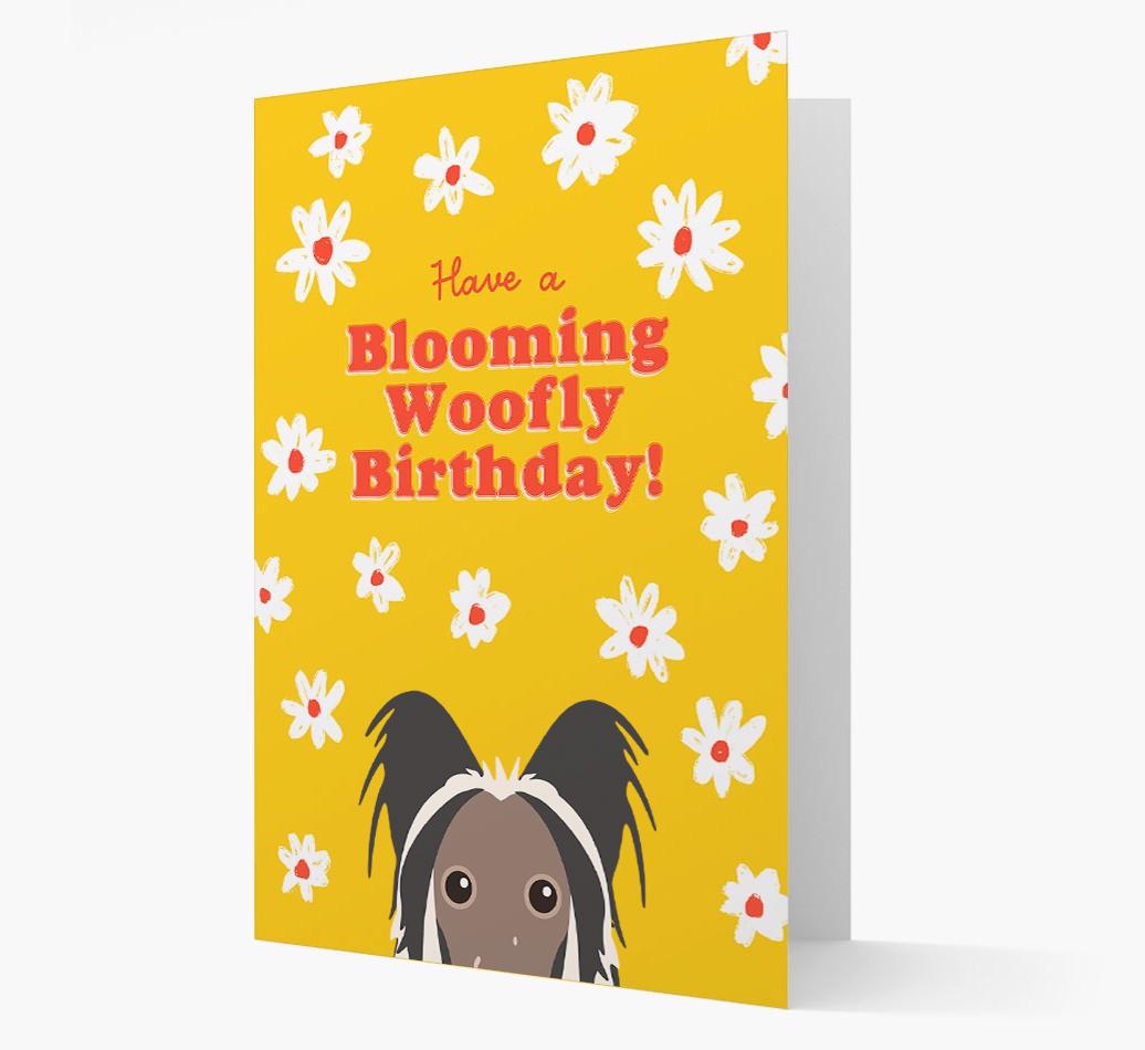 Blooming Woofly Birthday: Personalised {breedFullName} Card