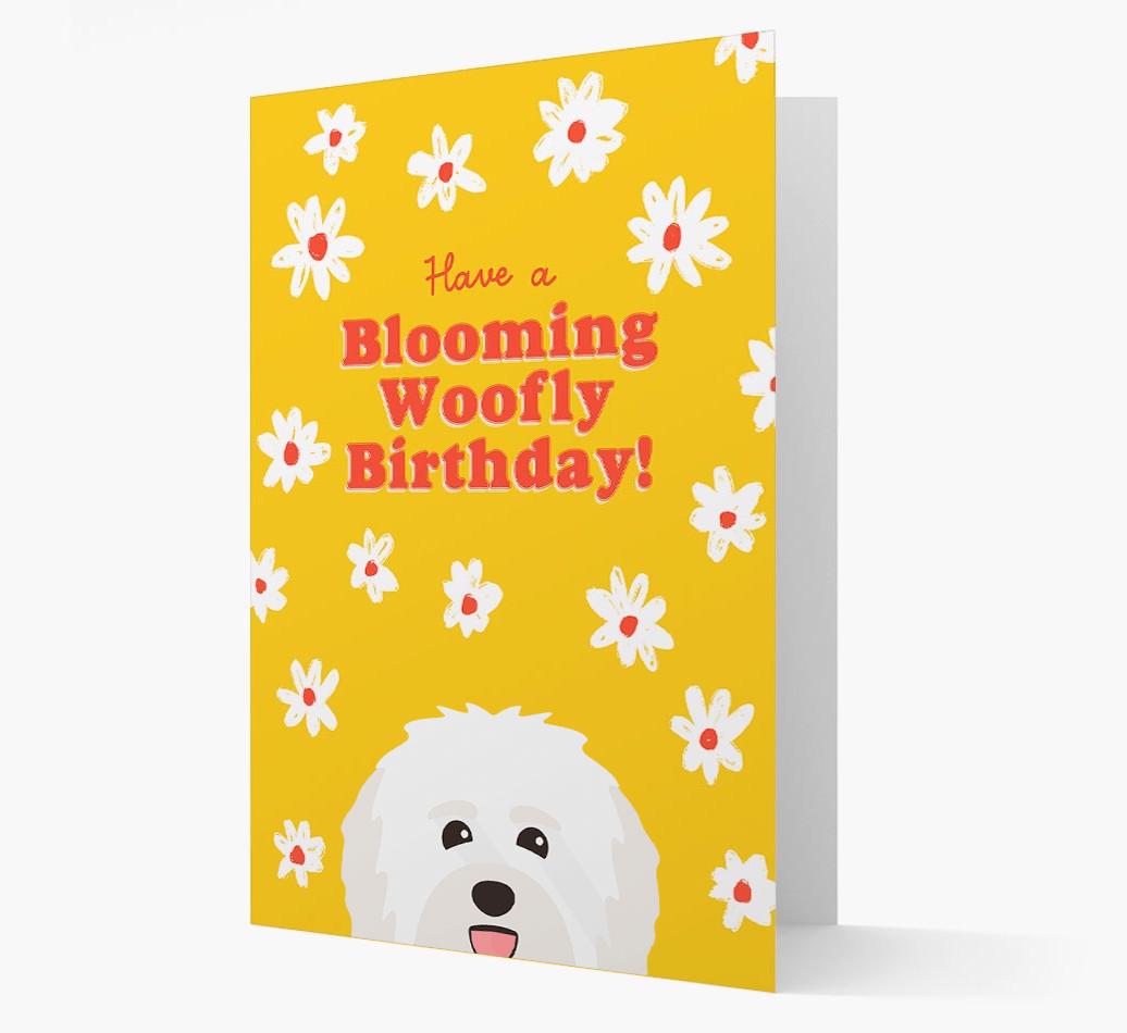Blooming Woofly Birthday: Personalised {breedFullName} Card