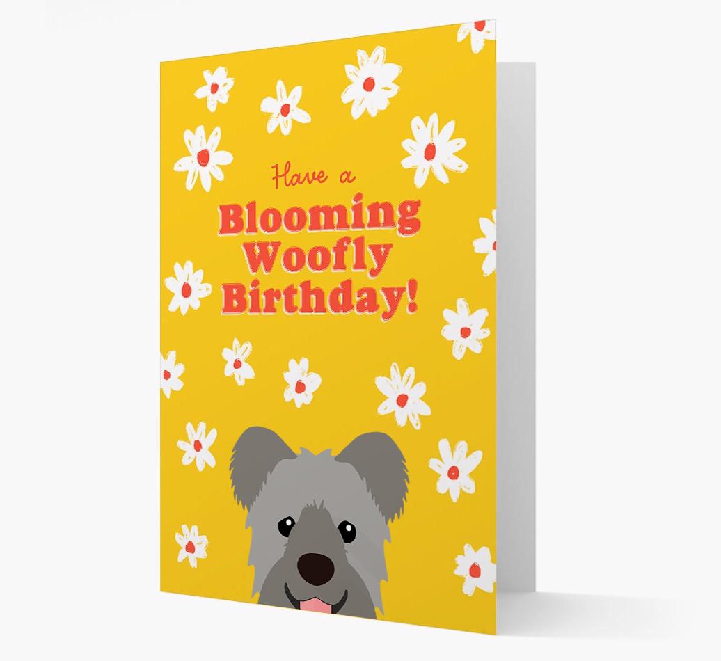 Blooming Woofly Birthday: Personalised {breedFullName} Card