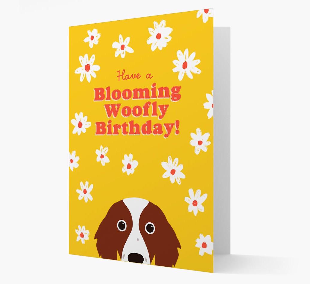 Blooming Woofly Birthday: Personalised {breedFullName} Card