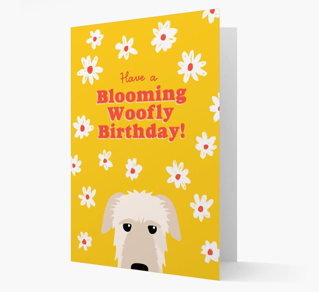 Blooming Woofly Birthday: Personalised {breedFullName} Card