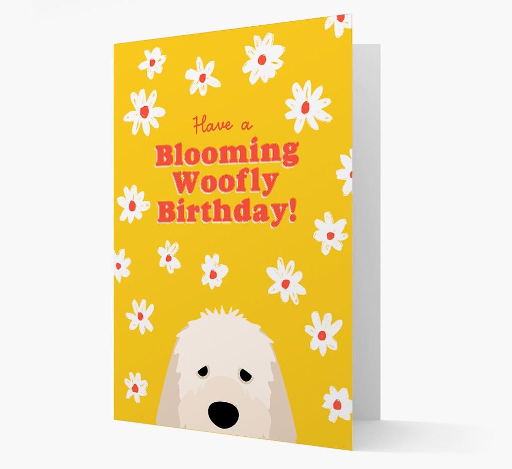 Blooming Woofly Birthday: Personalised {breedFullName} Card