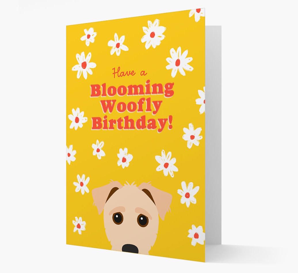 Blooming Woofly Birthday: Personalised {breedFullName} Card