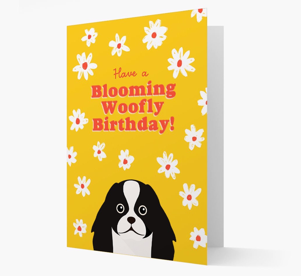 Blooming Woofly Birthday: Personalised {breedFullName} Card