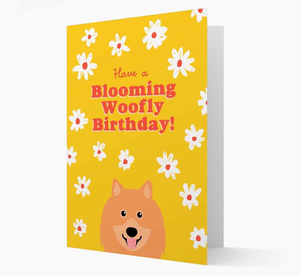 Blooming Woofly Birthday: Personalised {breedFullName} Card