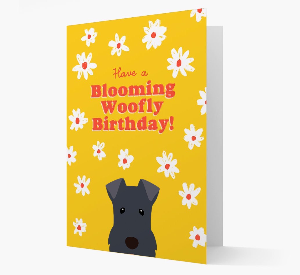 Blooming Woofly Birthday: Personalised {breedFullName} Card