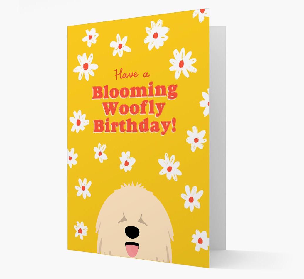 Blooming Woofly Birthday: Personalised {breedFullName} Card