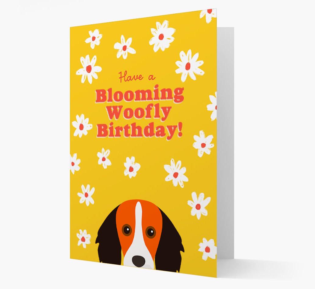 Blooming Woofly Birthday: Personalised {breedFullName} Card