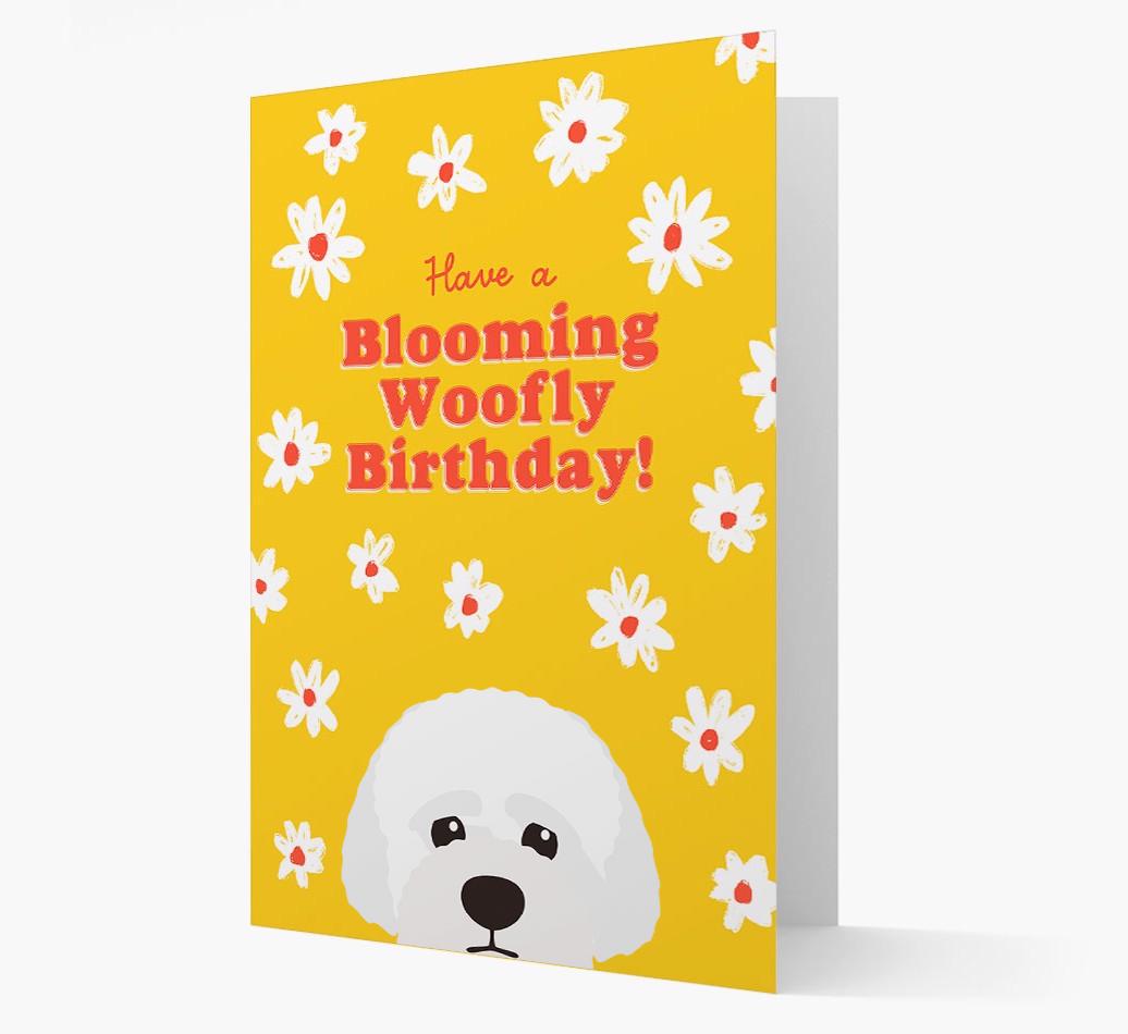 Blooming Woofly Birthday: Personalised {breedFullName} Card